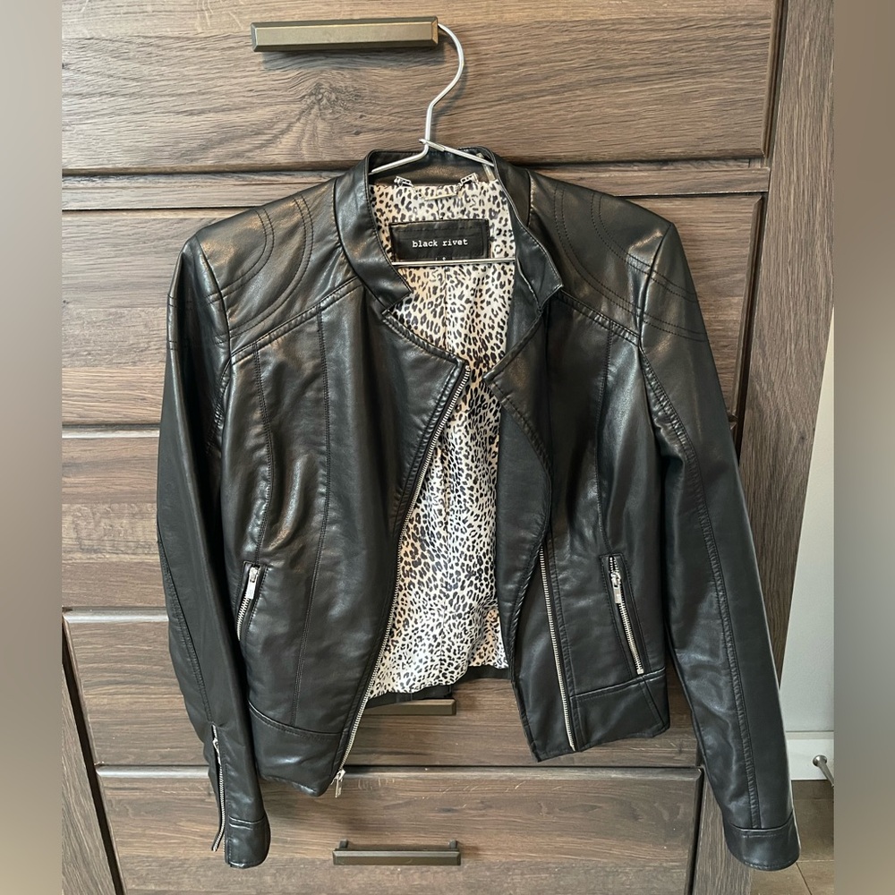 Faux Leather Jacket